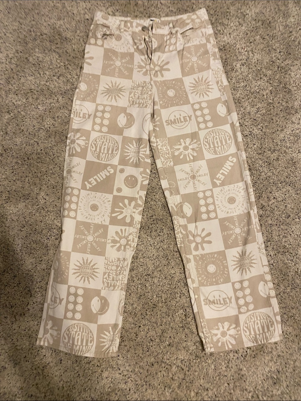 Smiley denim jeans
